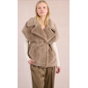 Gilet femme sans manches effet fourrure, beige MOLLY BRACKEN