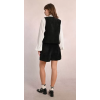 Gilet femme sans manches en velours, noir MOLLY BRACKEN