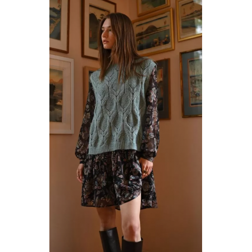 Pull femme sans manches à nouer sur les côtés MOLLY BRACKEN