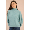 Pull femme, bleu en maille pailletée MOLLY BRACKEN