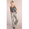 Pantalon femme large et enduit, métallisé MOLLY BRACKEN
