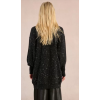 Gilet femme long ouvert en maille, parsemé de strass MOLLY BRACKEN