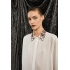 Chemise femme, col perles SOUVENIR