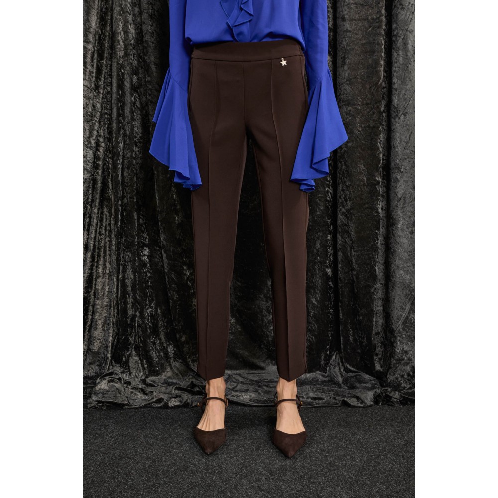 Pantalon femme, marron, droit SOUVENIR