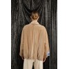Blouson femme, beige en velours SOUVENIR