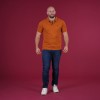 Polo homme RUCKFIELD Essentiel à manches courtes orange foncé
