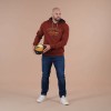 Sweat homme à capuche Ruckfield Autumn Rugby Camp marron