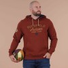 Sweat homme à capuche Ruckfield Autumn Rugby Camp marron