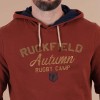 Sweat homme à capuche Ruckfield Autumn Rugby Camp marron