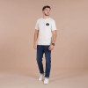 T-shirt à manches courtes blanc cassé Ruckfield Selected Rugby