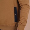 Sweat homme capuche Ruckfield Selected Rugby beige