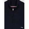 Pull EDEN PARK col camionneur en coton marine effet de rayure