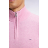 Pull homme EDEN PARK col camionneur en laine et coton rose