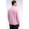 Pull homme EDEN PARK col camionneur en laine et coton rose