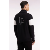 Pull homme EDEN PARK  col camionneur en coton noir broderie dos
