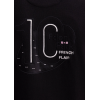Pull homme EDEN PARK  col camionneur en coton noir broderie dos