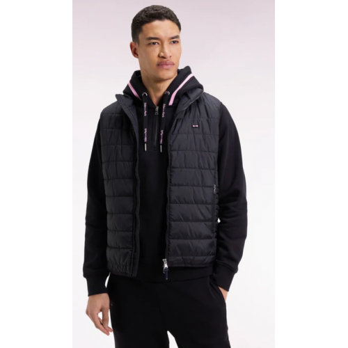 Doudoune homme EDEN PARK sans manches en nylon matelassé noir