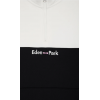 Sweatshirt EDEN PARK col camionneur en molleton bicolore blanc