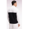 Sweatshirt EDEN PARK col camionneur en molleton bicolore blanc