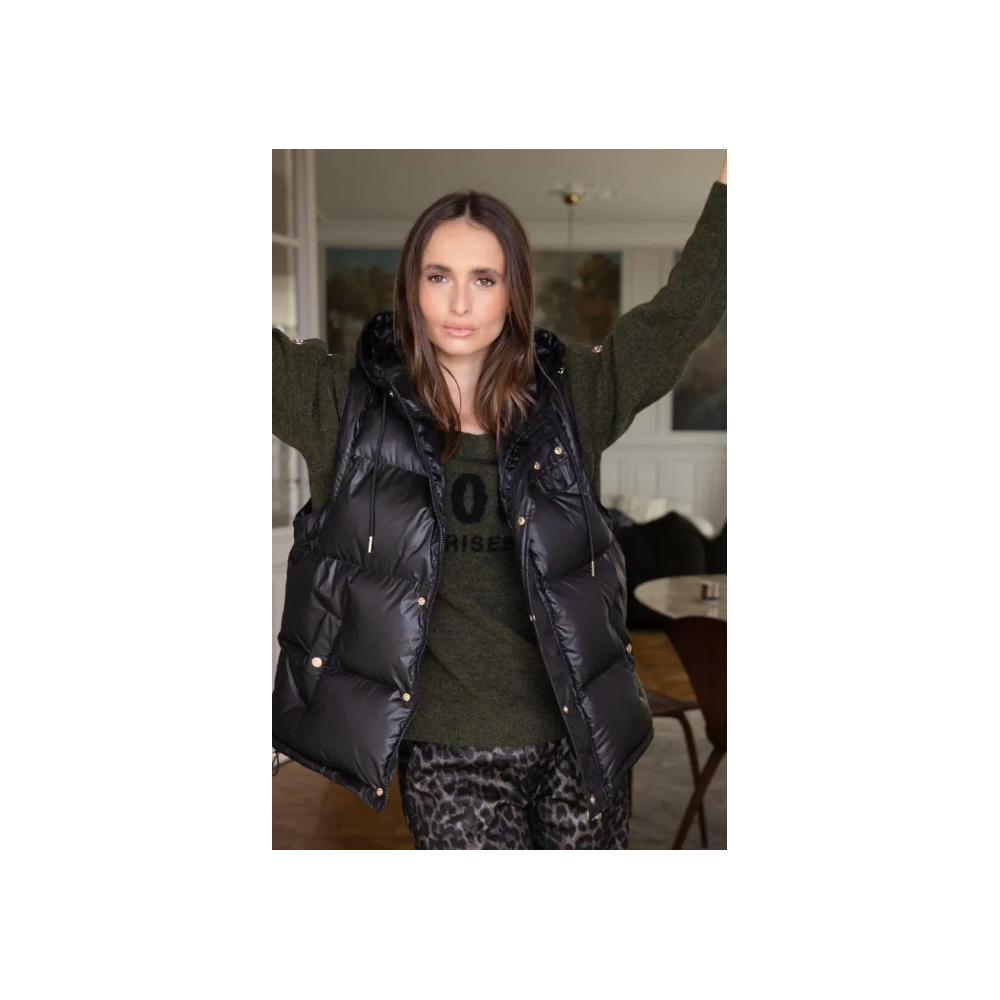 Doudoune femme Inge noire LE TEMPS DES CERISES