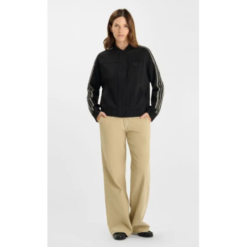 Blouson femme Olivia, rayé noir et ivoire LE TEMPS DES CERISES