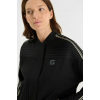 Blouson femme Olivia, rayé noir et ivoire LE TEMPS DES CERISES
