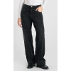 Jeans femme LE TEMPS DES CERISES loose Revers taille haute noir N°1