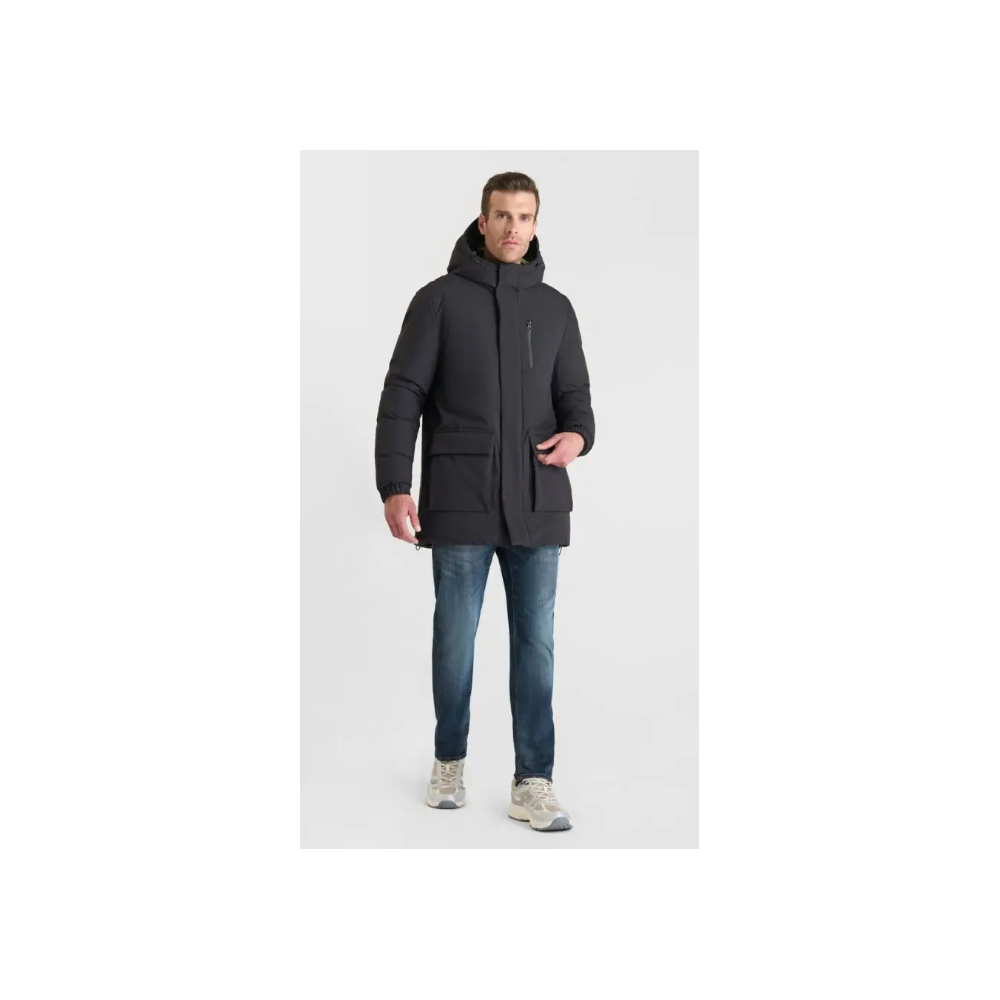 Parka homme Uper noire LE TEMPS DES CERISES