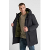 Parka homme Uper noire LE TEMPS DES CERISES