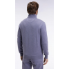 Pull homme col camionneur en laine et coton bleu gris EDEN PARK