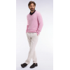 Pull homme EDEN PARK col V en laine et coton rose