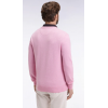 Pull homme EDEN PARK col V en laine et coton rose