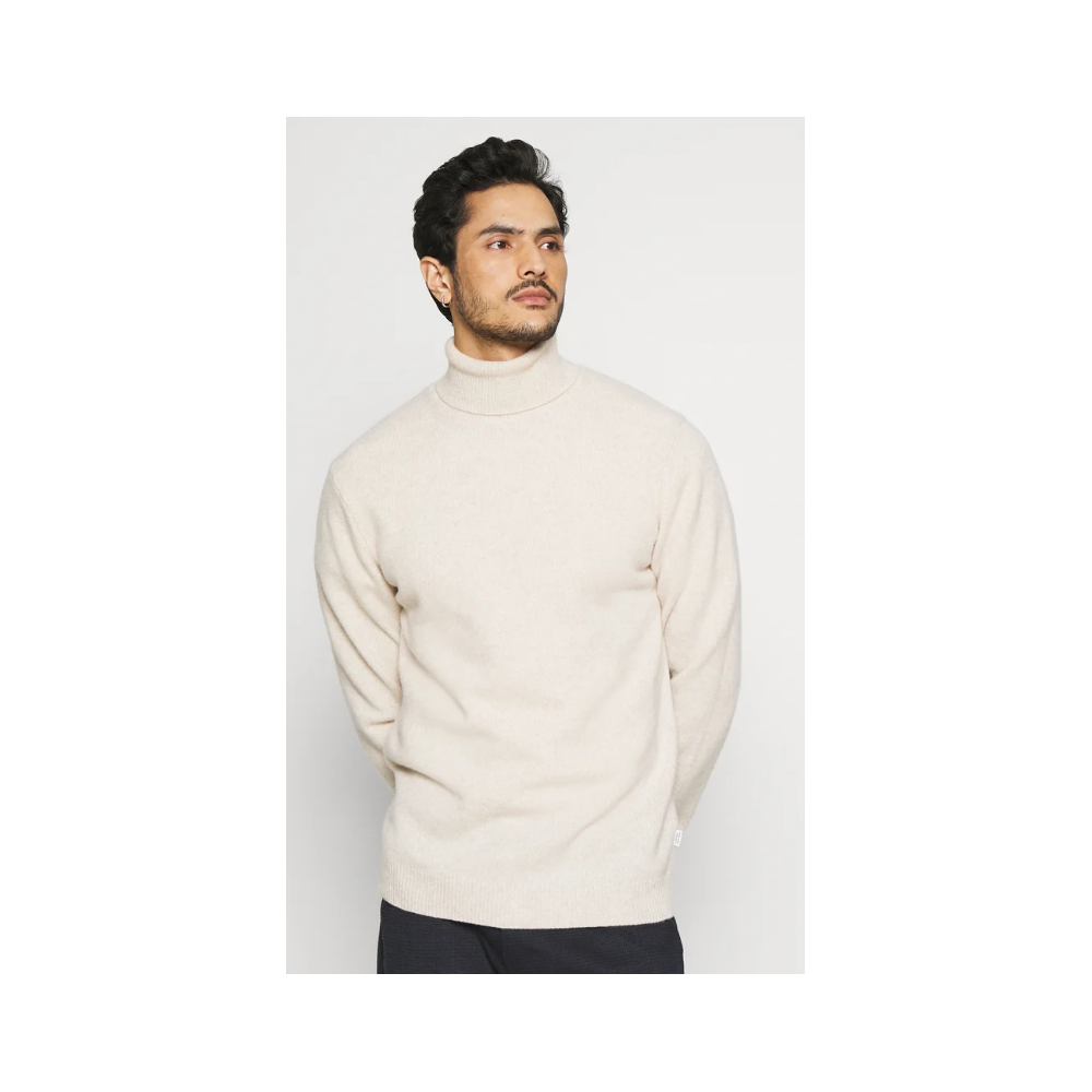 Pull homme ivoire, col roulé CASUAL FRIDAY