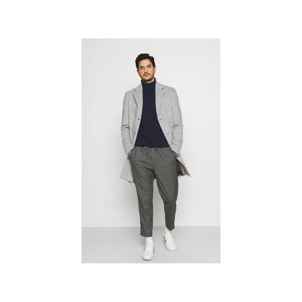 Pull homme marine, col roulé CASUAL FRIDAY