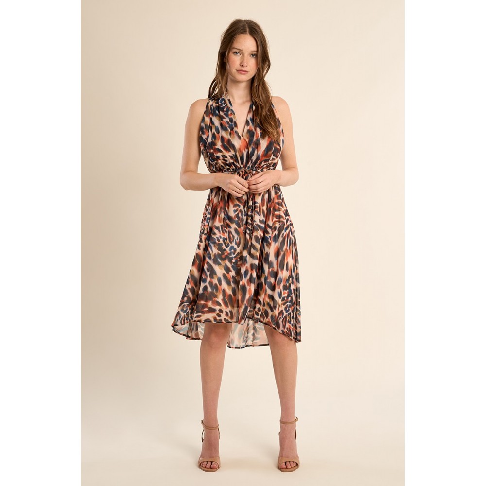 Robe ETE courte imprimée, asymétrique MOLLY BRACKEN