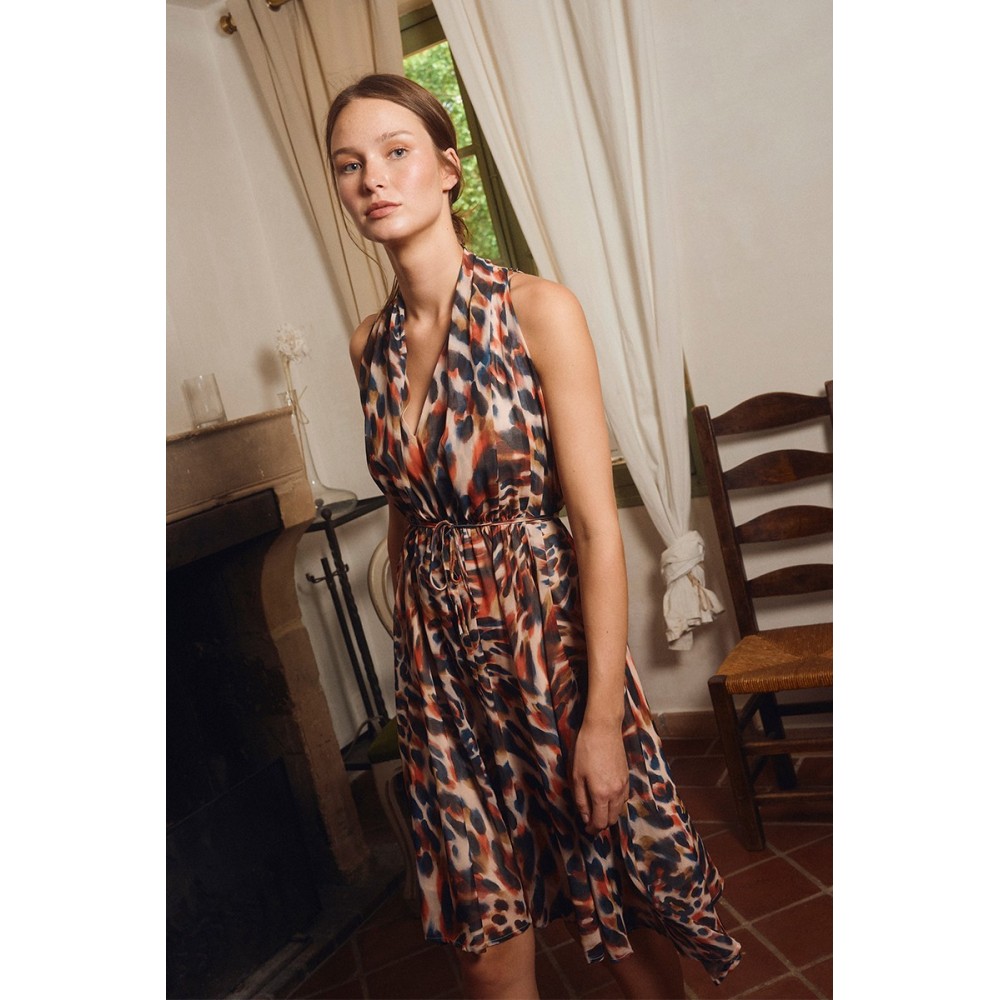 Robe ETE courte imprimée, asymétrique MOLLY BRACKEN