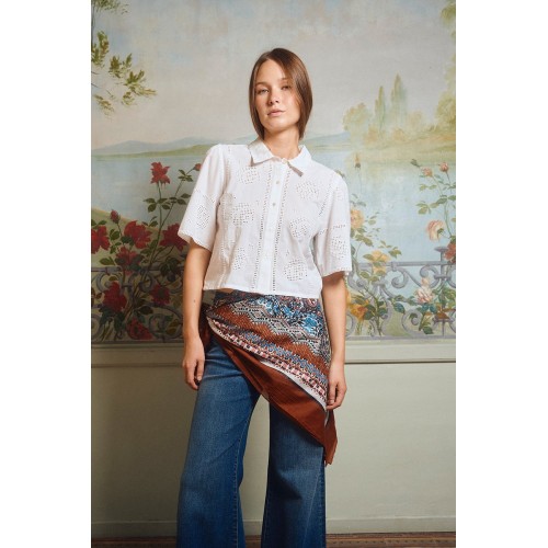 Chemise ETE en coton, broderies ajourées MOLLY BRACKEN
