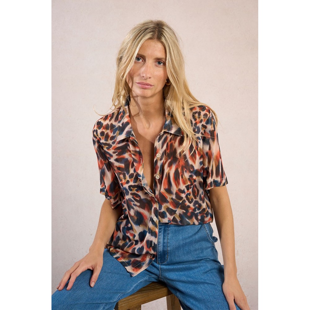 Chemisier ETE à imprimé animalier MOLLY BRACKEN