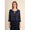 Cardigan ETE femme, ouvert, fantaisie marine MOLLY BRACKEN