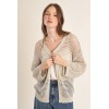 Gilet ETE femme en maille irisé et semi-transparence MOLLY BRACKEN