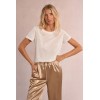 T-shirt ETE femme pailleté en semi-transparence MOLLY BRACKEN