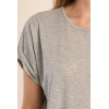 T-shirt casual, ouverture dans le dos