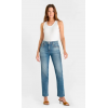 Jean femme  400/17 mom bleu N°3 LE TEMPS DES CERISES