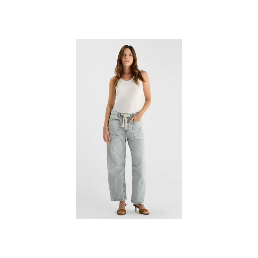 Jean femme balloon Madie gris N°3 LE TEMPS DES CERISES