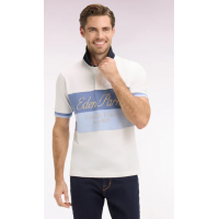 Maillot ETE à manches courtes écru à découpes pastel et broderie