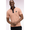 Polo ETE à manches courtes en piqué coton saumon écusson EP