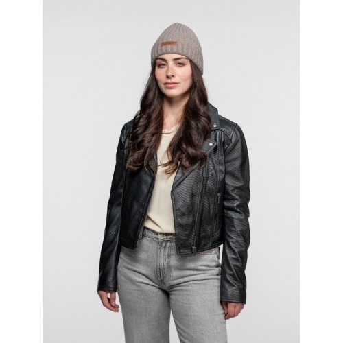 Cuir ETE femme serpent noir DAYTONA