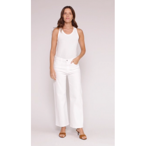 Jeans ETE femme pulp wide leg blanc LE TEMPS DES CERISES