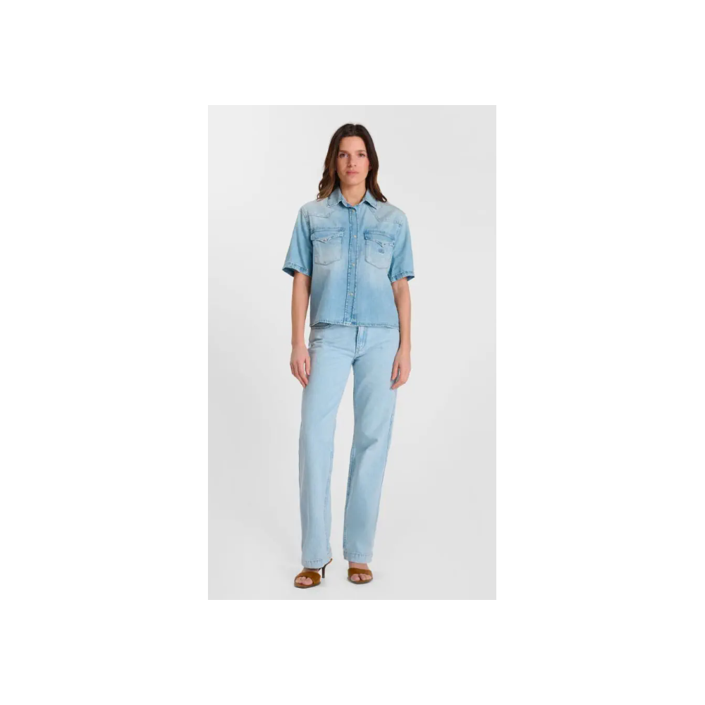 Chemise femme en jeans Mona  LE TEMPS DES CERISES