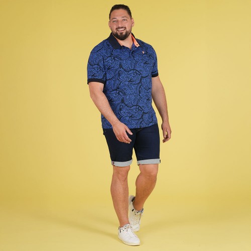 Polo ETE à manches courtes Ruckfield Maori Rugby bleu foncé